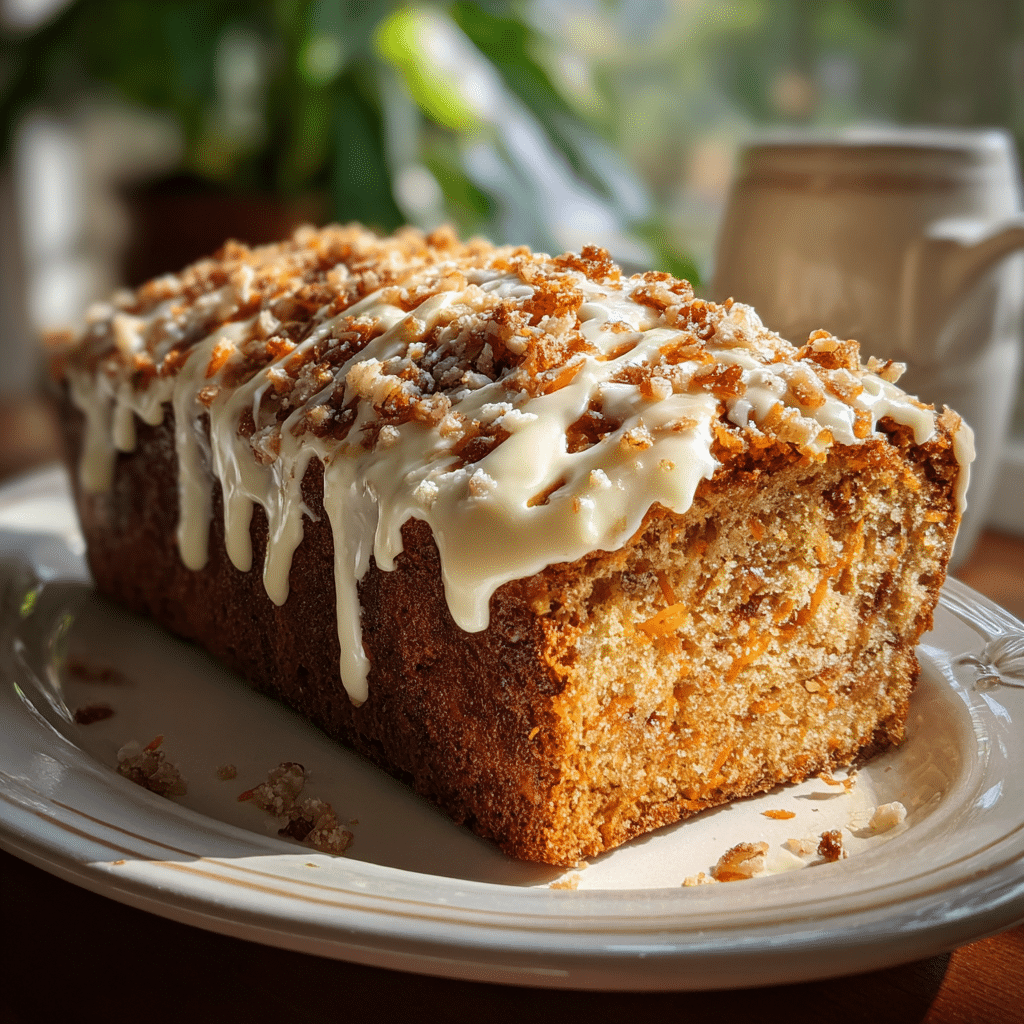 Carrot Cake Cream Cheese Bread