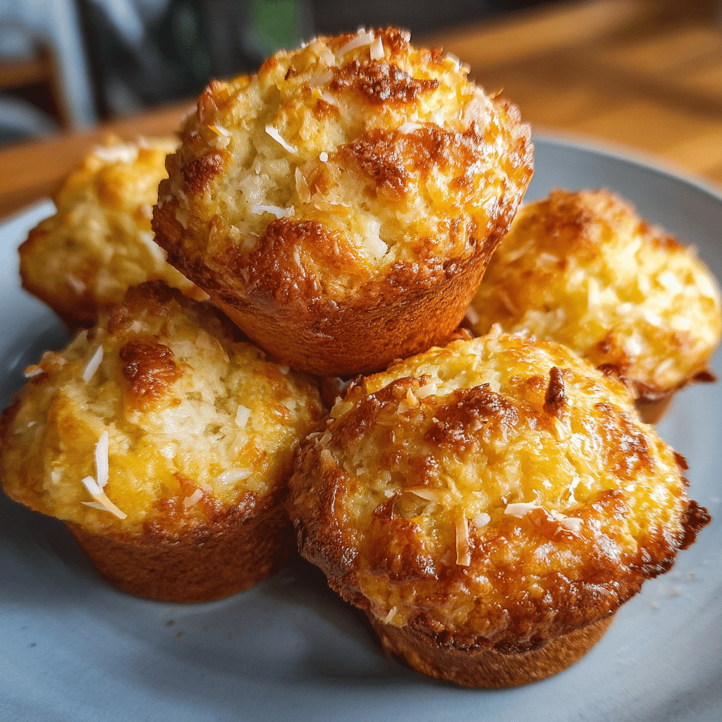 Cheese Pineapple & Coconut Muffins