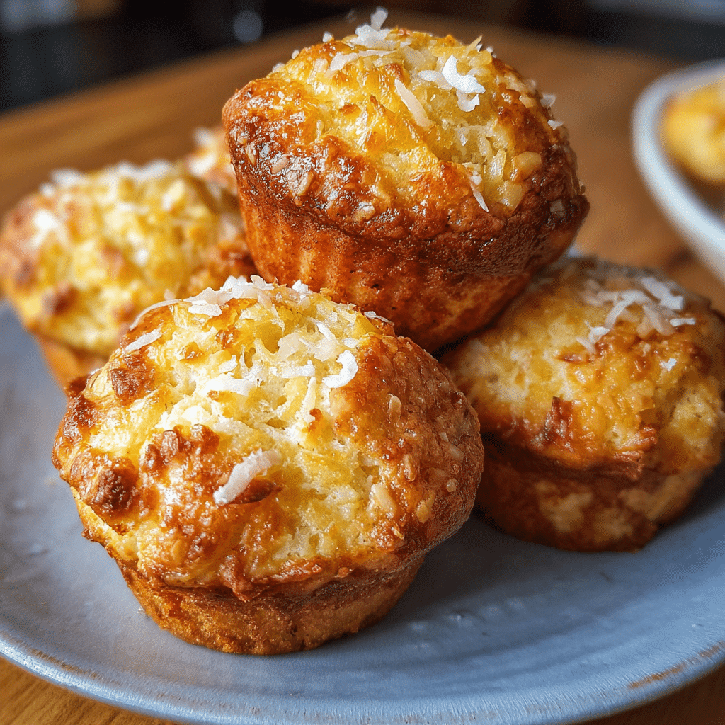 Cheese Pineapple & Coconut Muffins