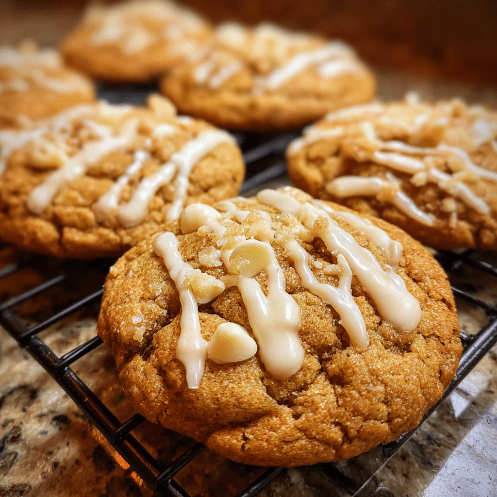 Chewy Maple Cinnamon Cookies with White Chocolate