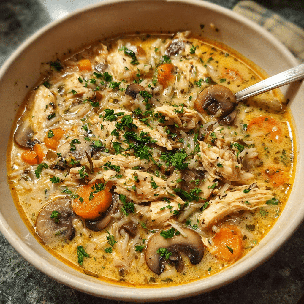 Chicken Mushroom Wild Rice Soup
