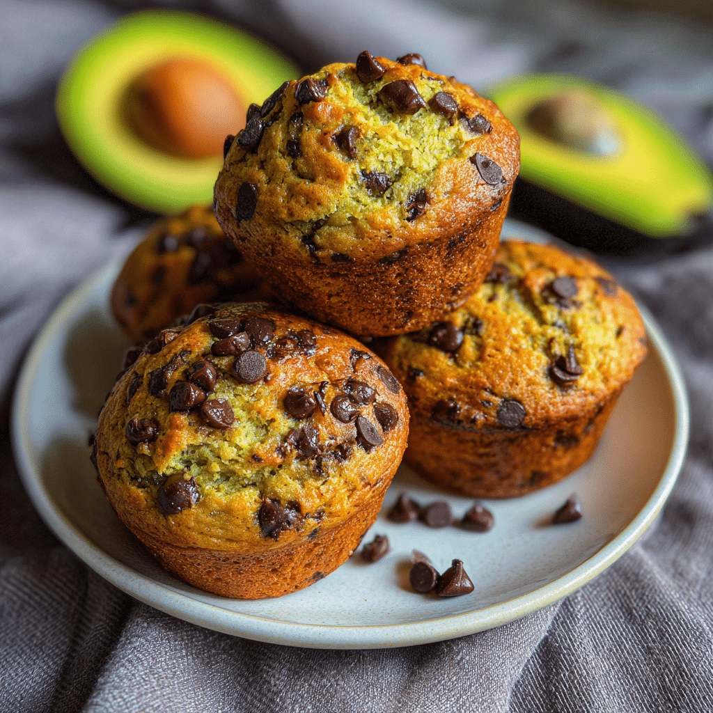 Chocolate Chip Avocado Muffins