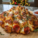 Christmas Tree Pull-Apart Pizza