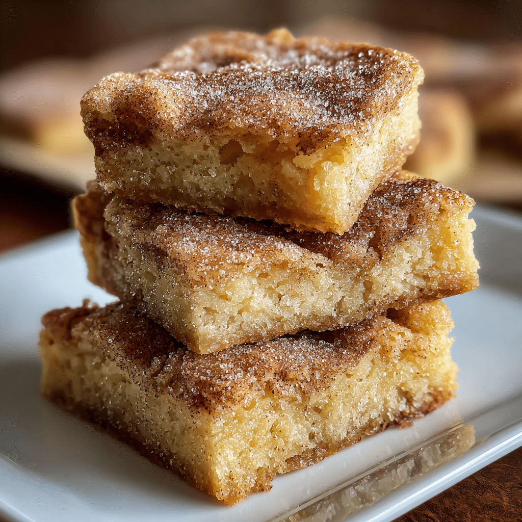 Cinnamon Sugar Blondies