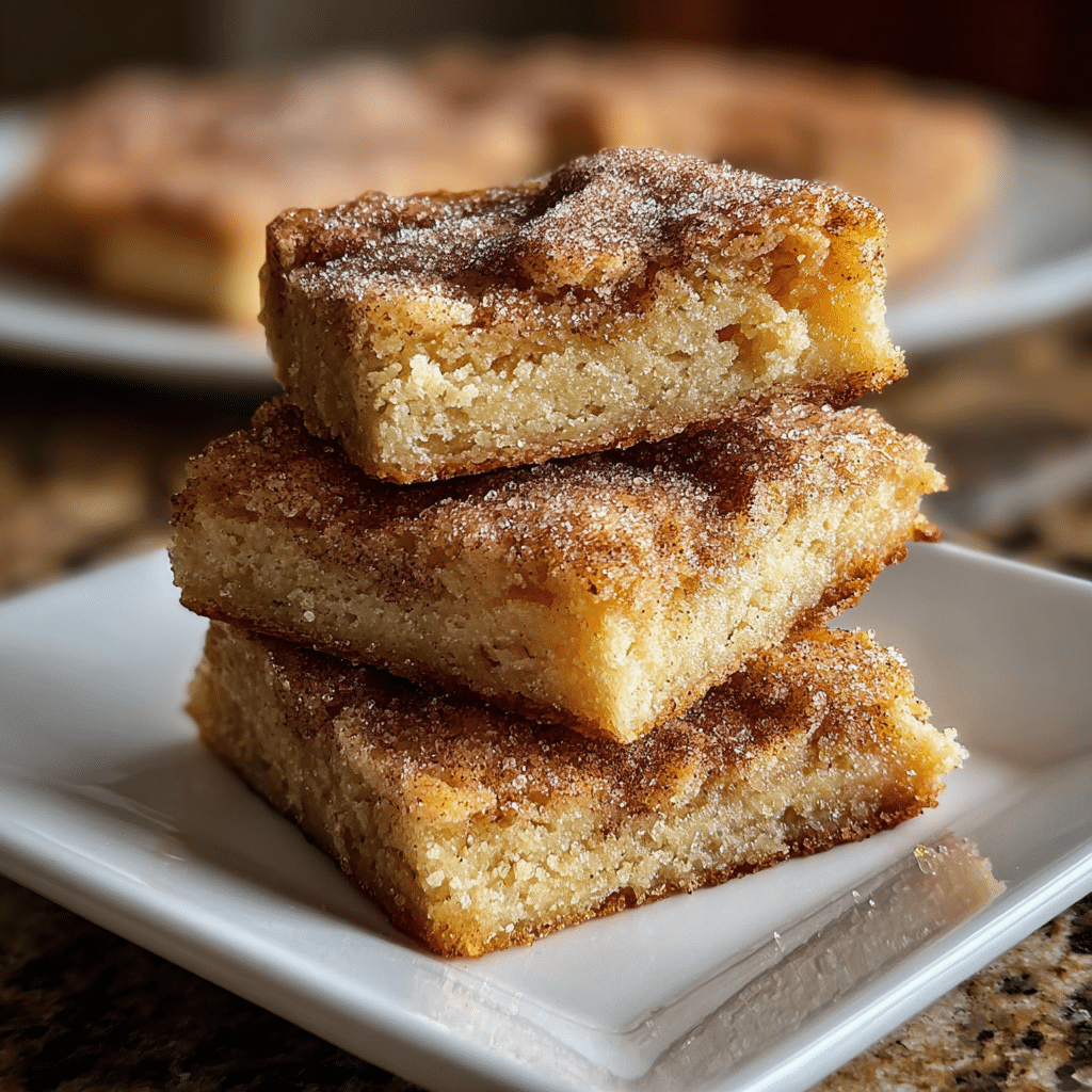 Cinnamon Sugar Blondies