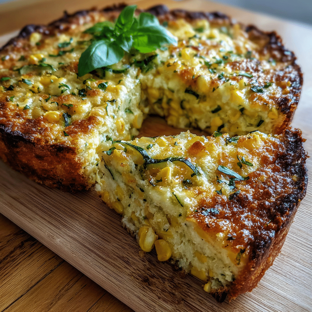 Corn and Zucchini Pie