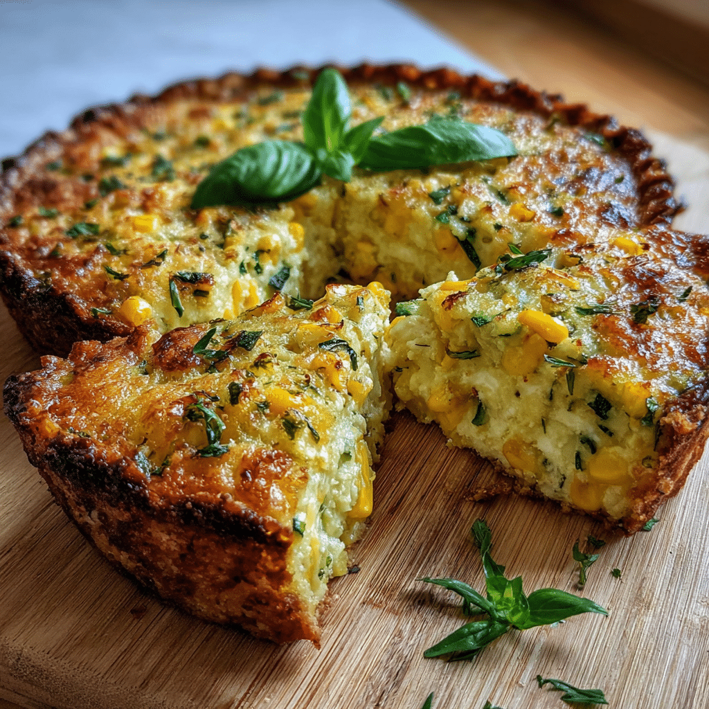 Corn and Zucchini Pie