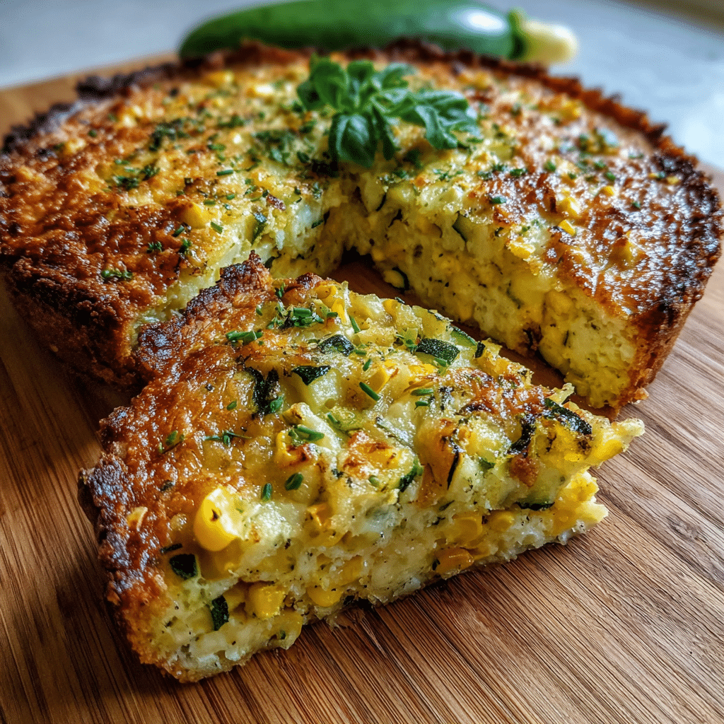 Corn and Zucchini Pie