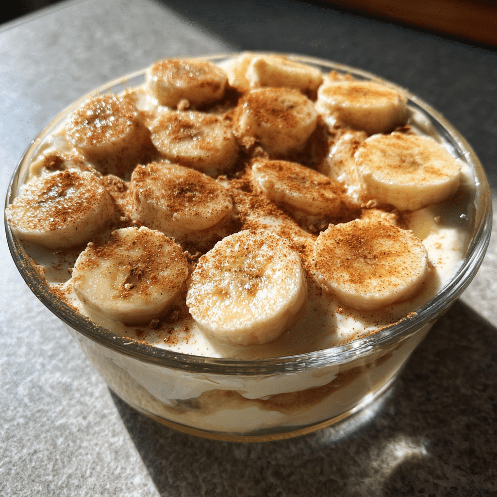 cottage cheese banana pudding
