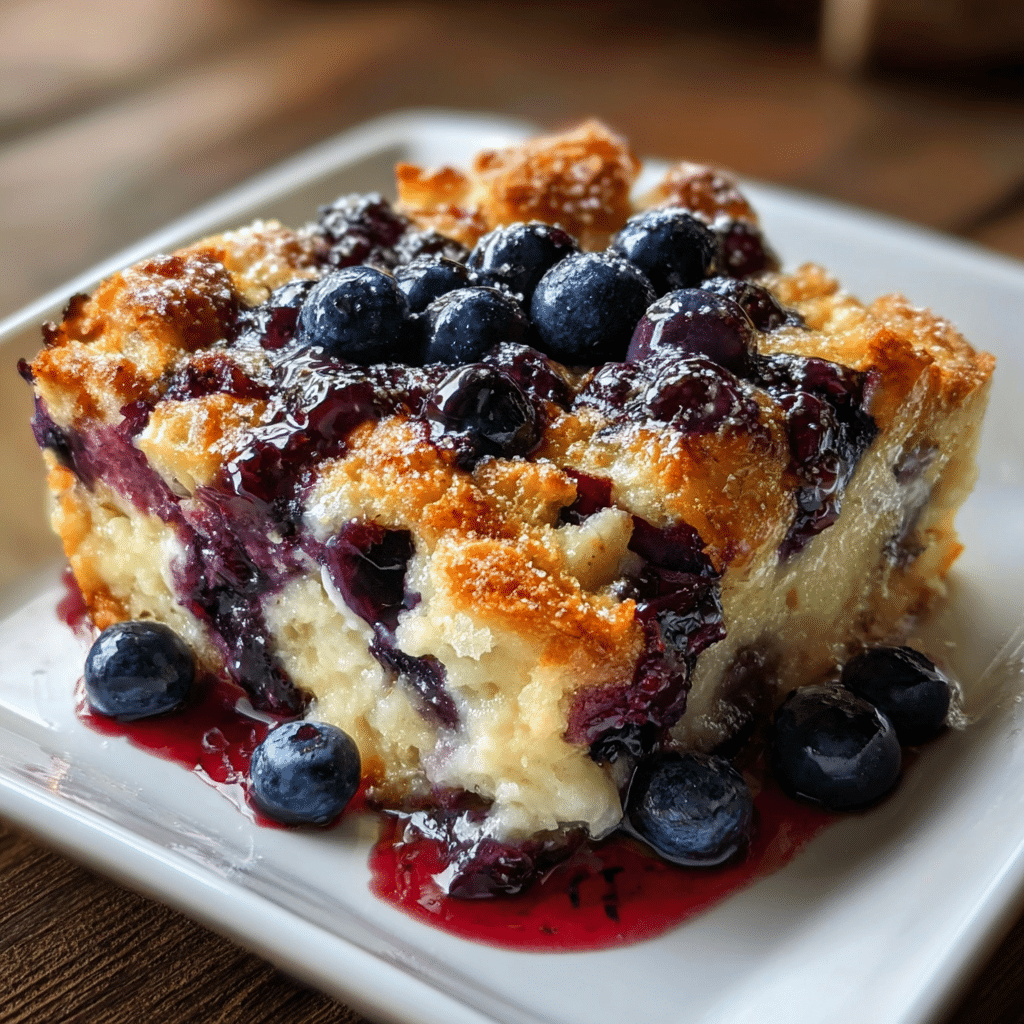 Cottage Cheese Blueberry Bake