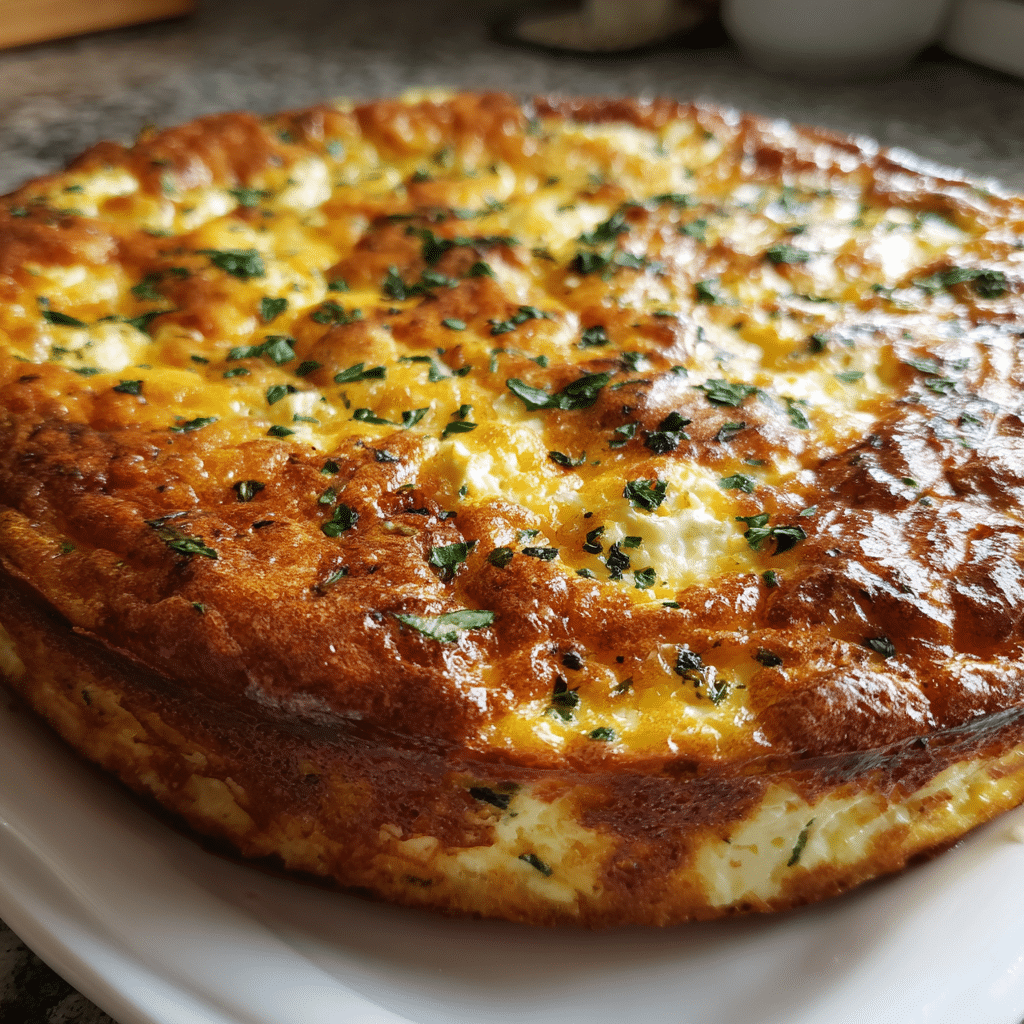 Cottage Cheese Crustless Quiche