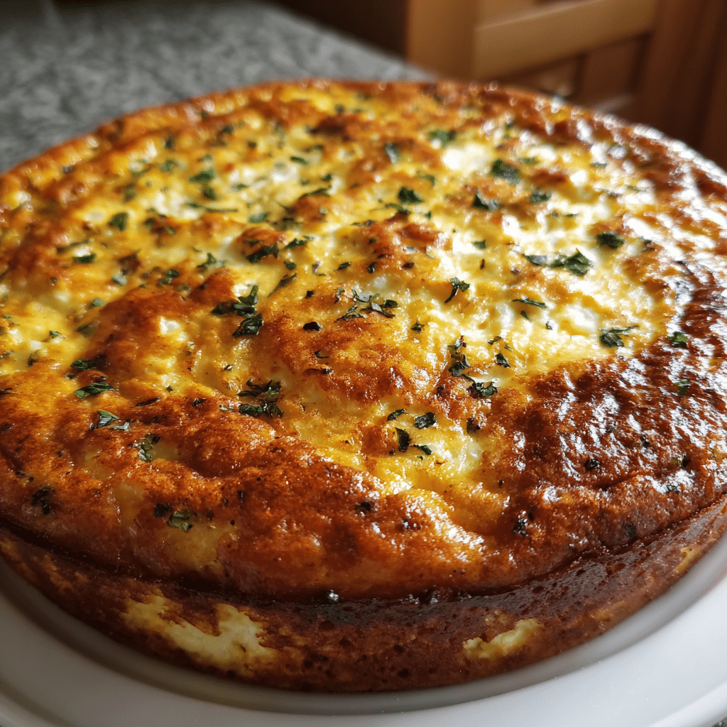 Cottage Cheese Crustless Quiche