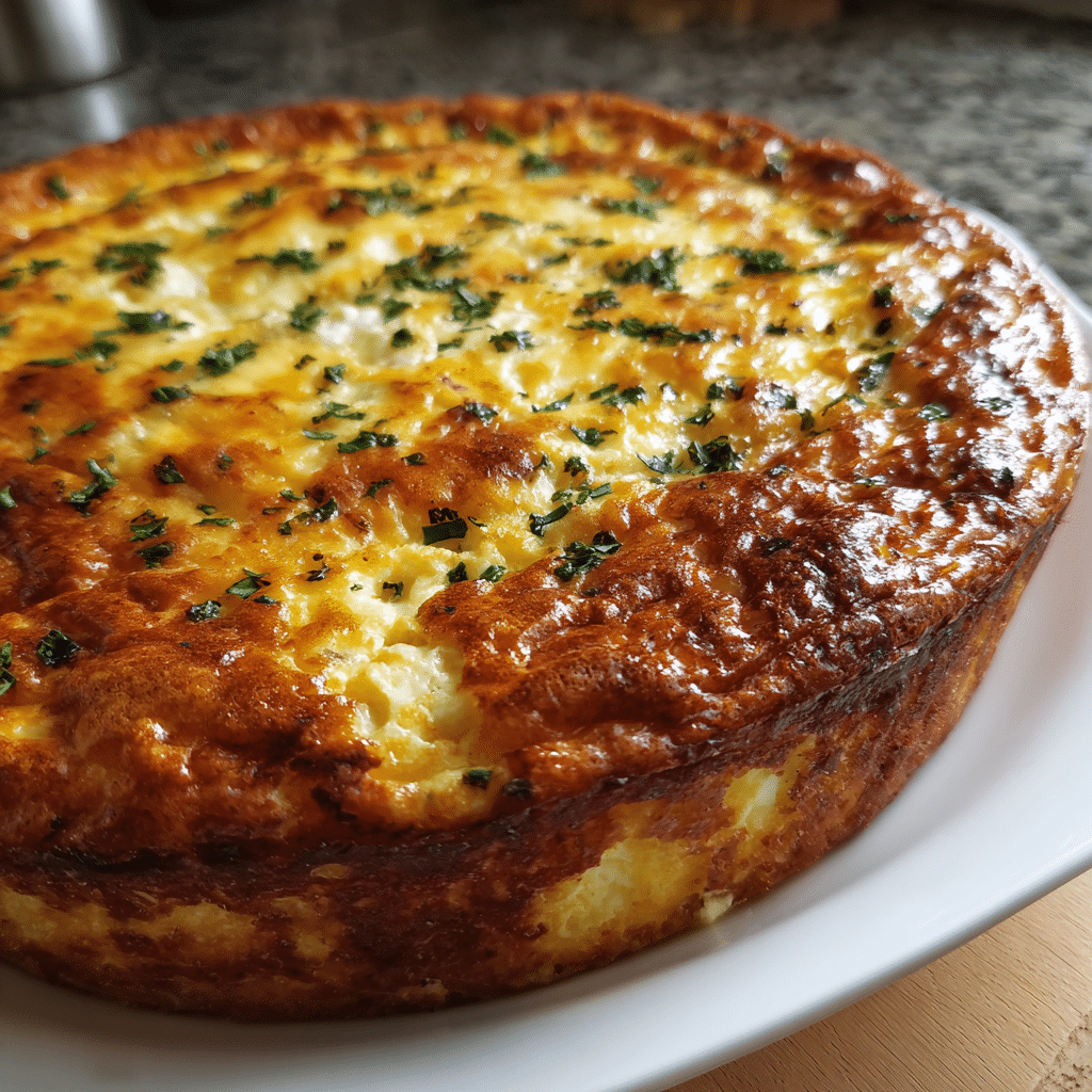 Cottage Cheese Crustless Quiche