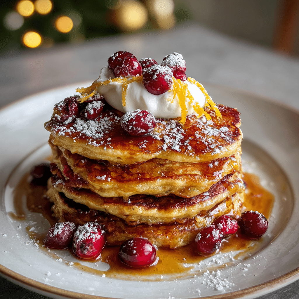 Cranberry Orange Pancakes