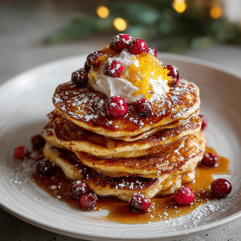 Cranberry Orange Pancakes