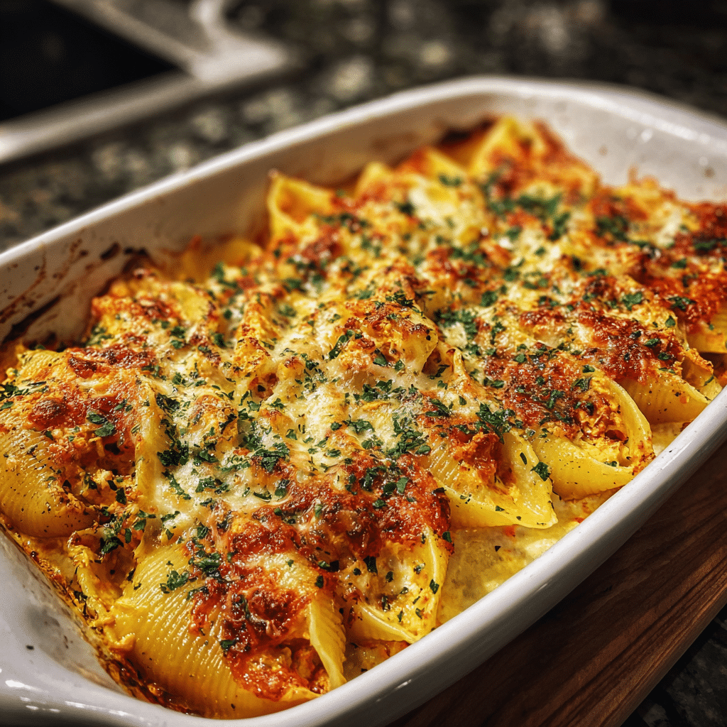 Creamy Pumpkin Ricotta Stuffed Shells
