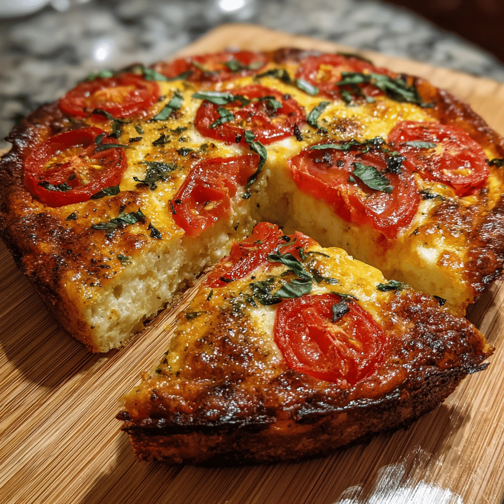 Crustless Tomato Pie