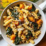 Fall Kale and Butternut Squash Pasta Salad