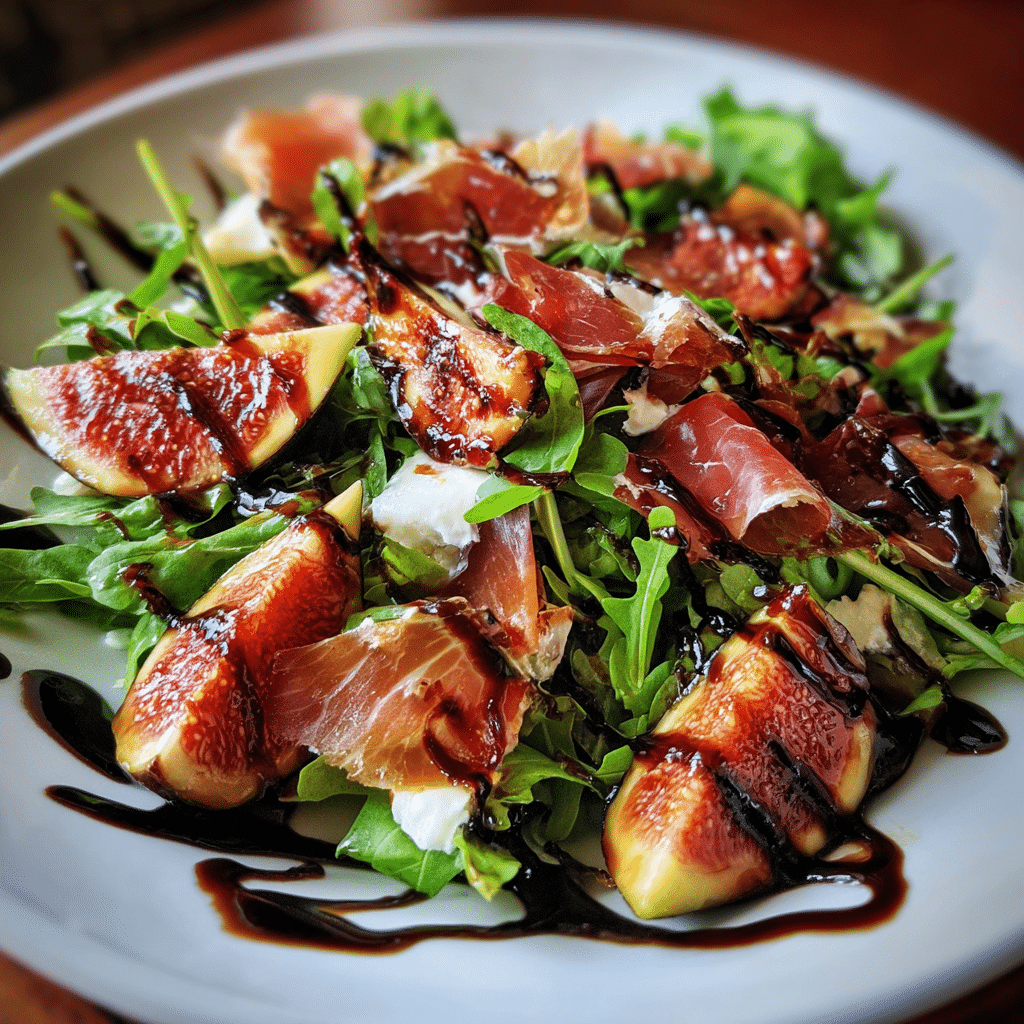 Fig & Prosciutto Salad with Balsamic Glaze