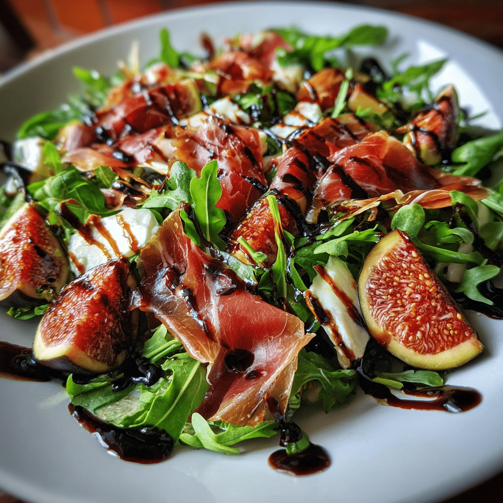 Fig & Prosciutto Salad with Balsamic Glaze