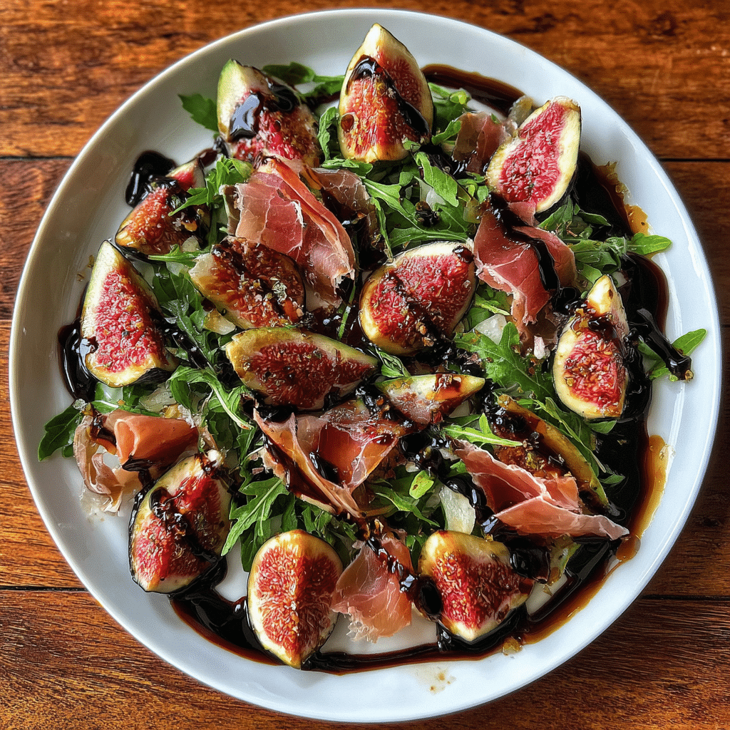 Fig & Prosciutto Salad with Balsamic Glaze