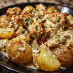 Garlic Parmesan Crockpot Chicken and Potatoes