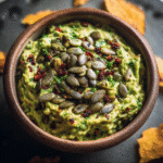 Guacamole with Roasted Pumpkin Seeds