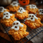 Halloween Ghost Cornflake & Peanut Butter Cookies