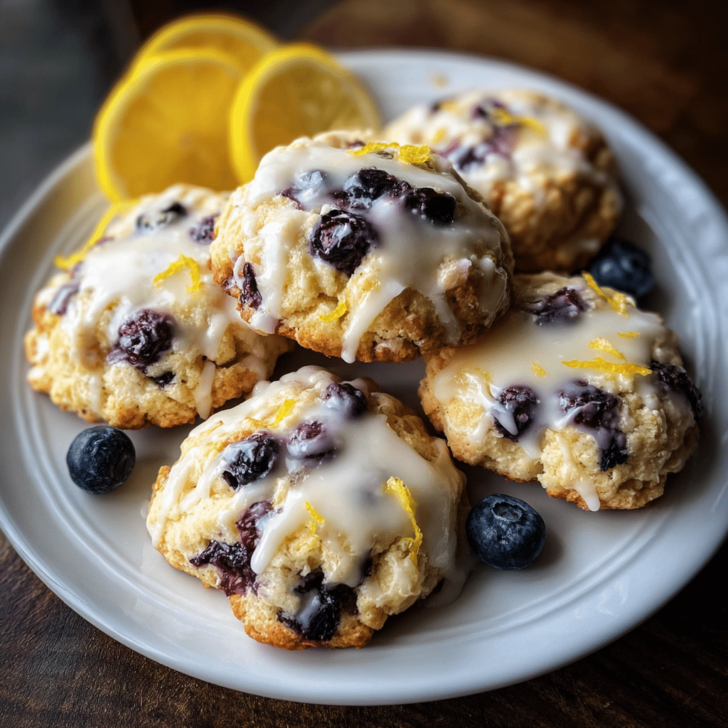 Lemon Blueberry Cheesecake Cookies