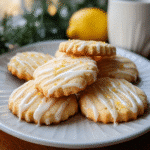 Lemon Glazed Shortbread Cookies
