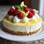 Light No Bake Lemon Cheesecake