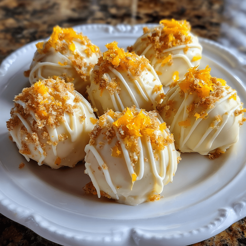 No-Bake Orange Creamsicle Truffles