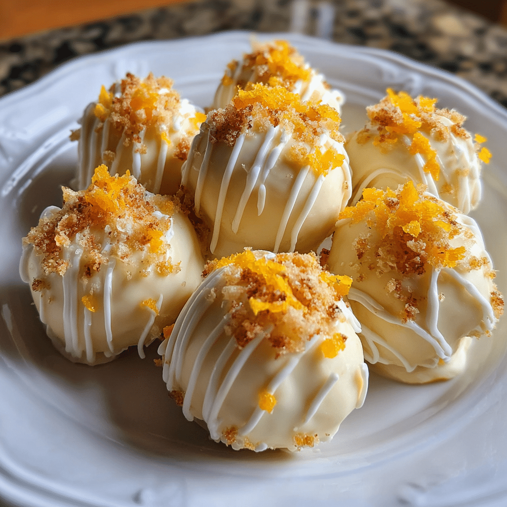 No-Bake Orange Creamsicle Truffles