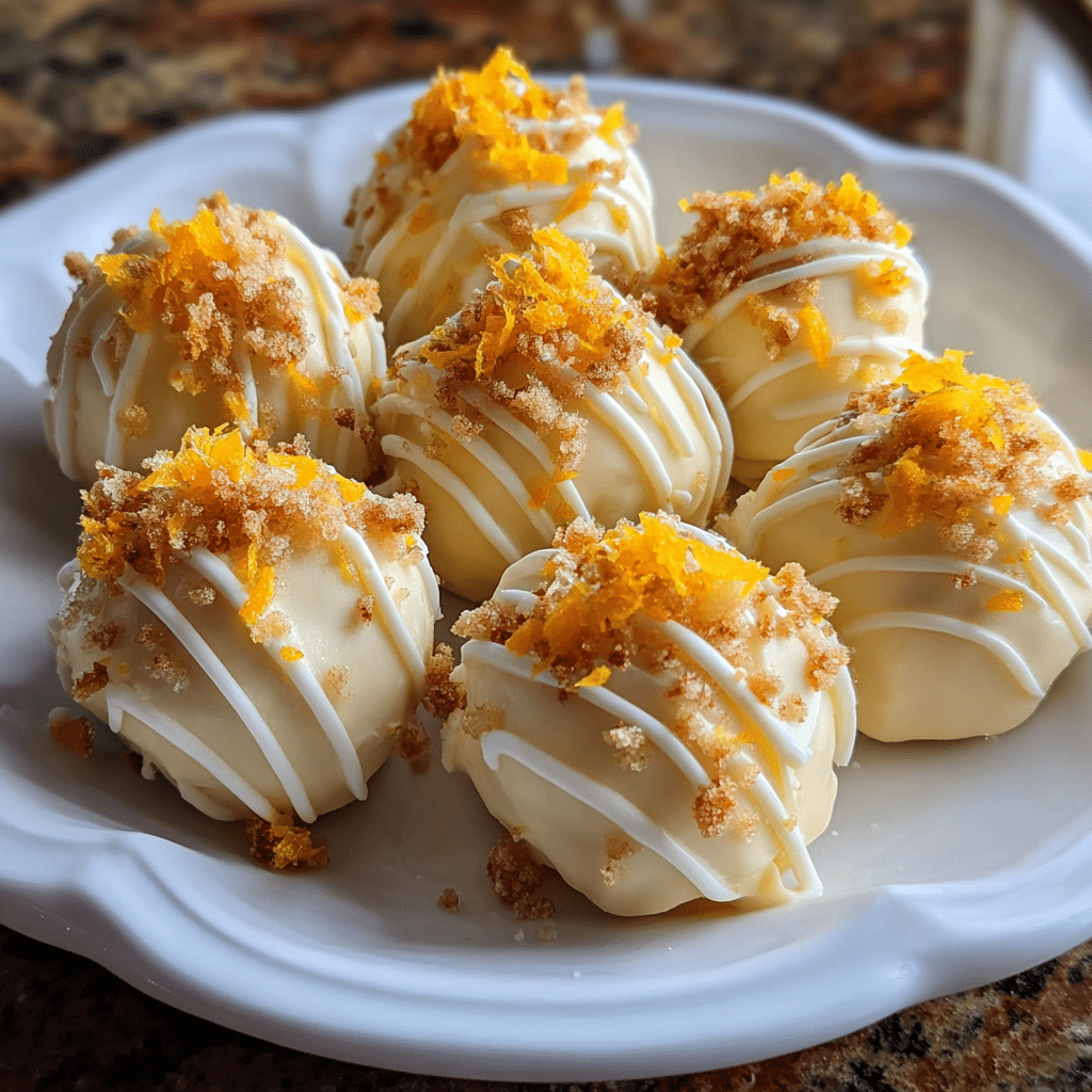 No-Bake Orange Creamsicle Truffles