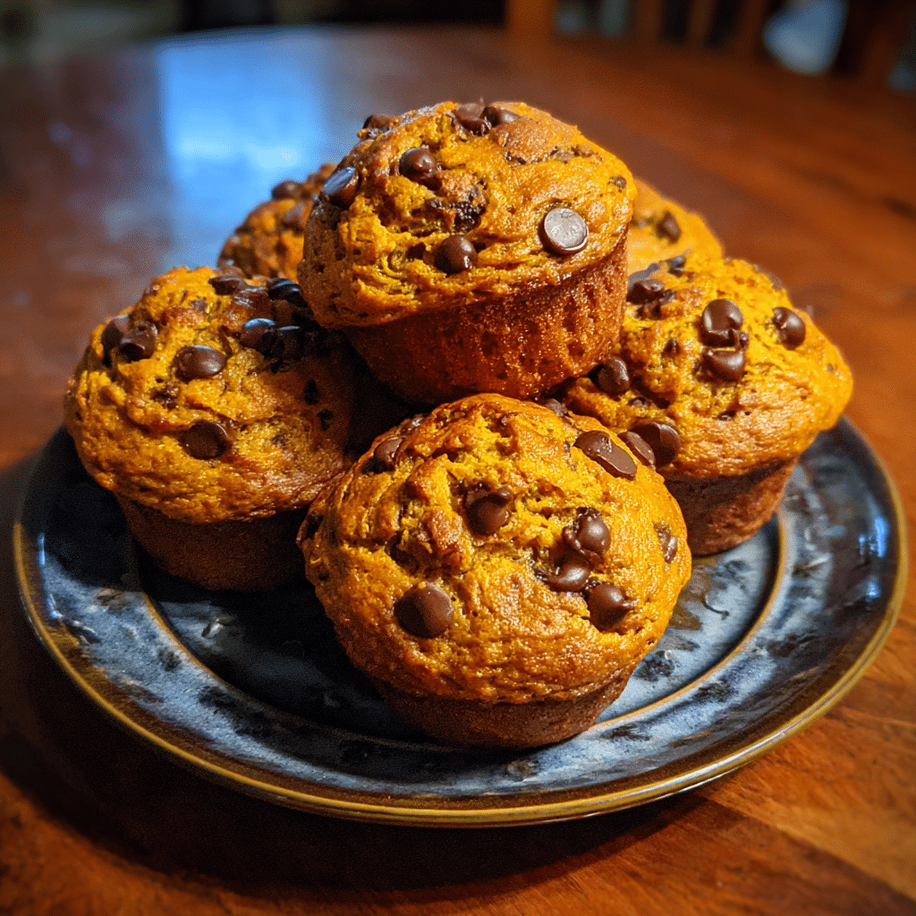 Pumpkin Chocolate Chip Muffins