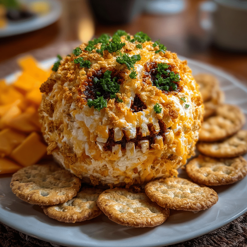 Skellington Cheese Ball Appetizer