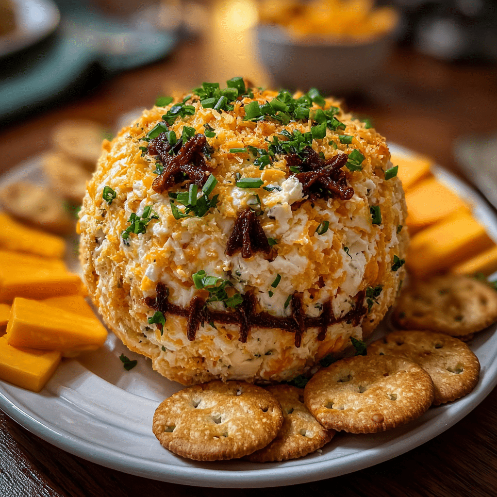 Skellington Cheese Ball Appetizer