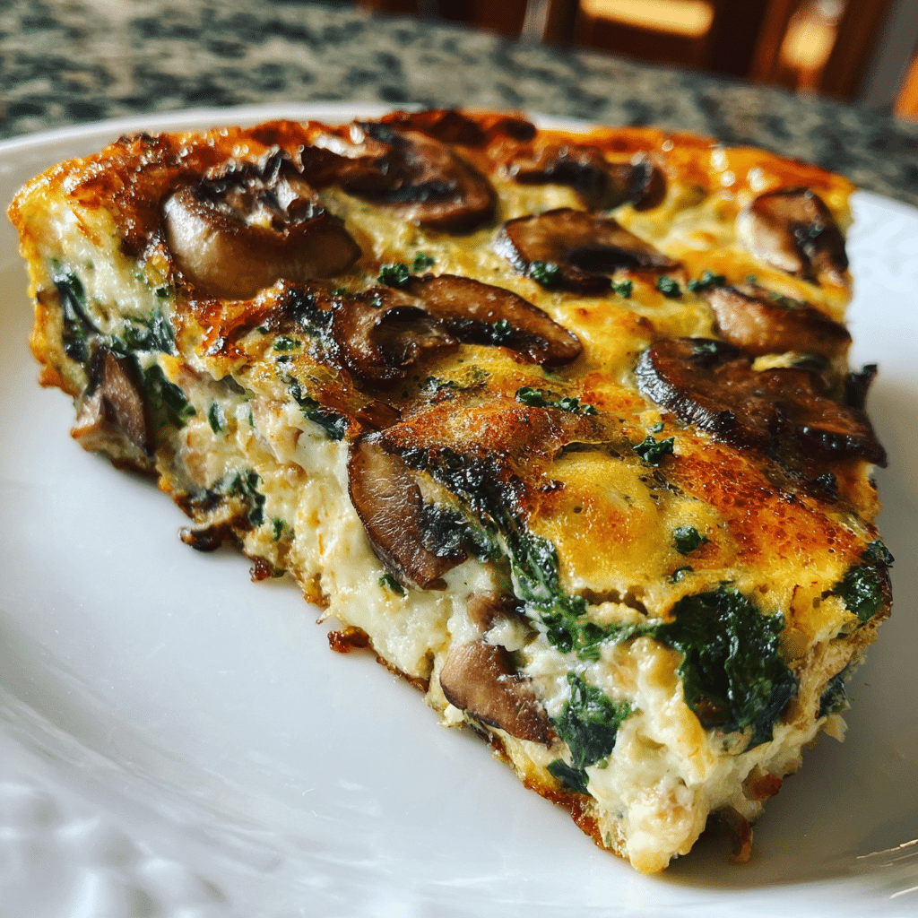 Spinach and Mushroom Cottage Cheese