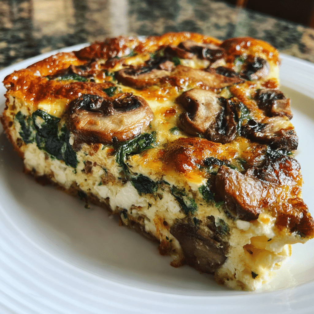 Spinach and Mushroom Cottage Cheese