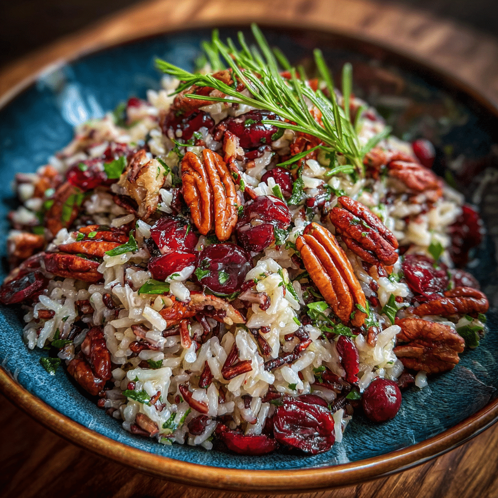 Wild Rice Salad with Cranberries & Pecans