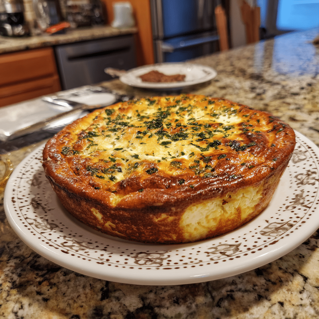 Crustless Cottage Cheese Breakfast Quiche