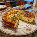 Crustless Cottage Cheese Breakfast Quiche