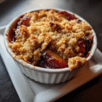 Cinnamon Plum Crumble