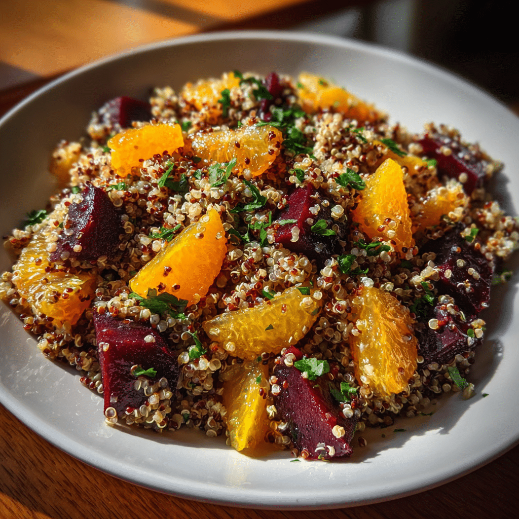 Quinoa Salad with Roasted Beets & Orange