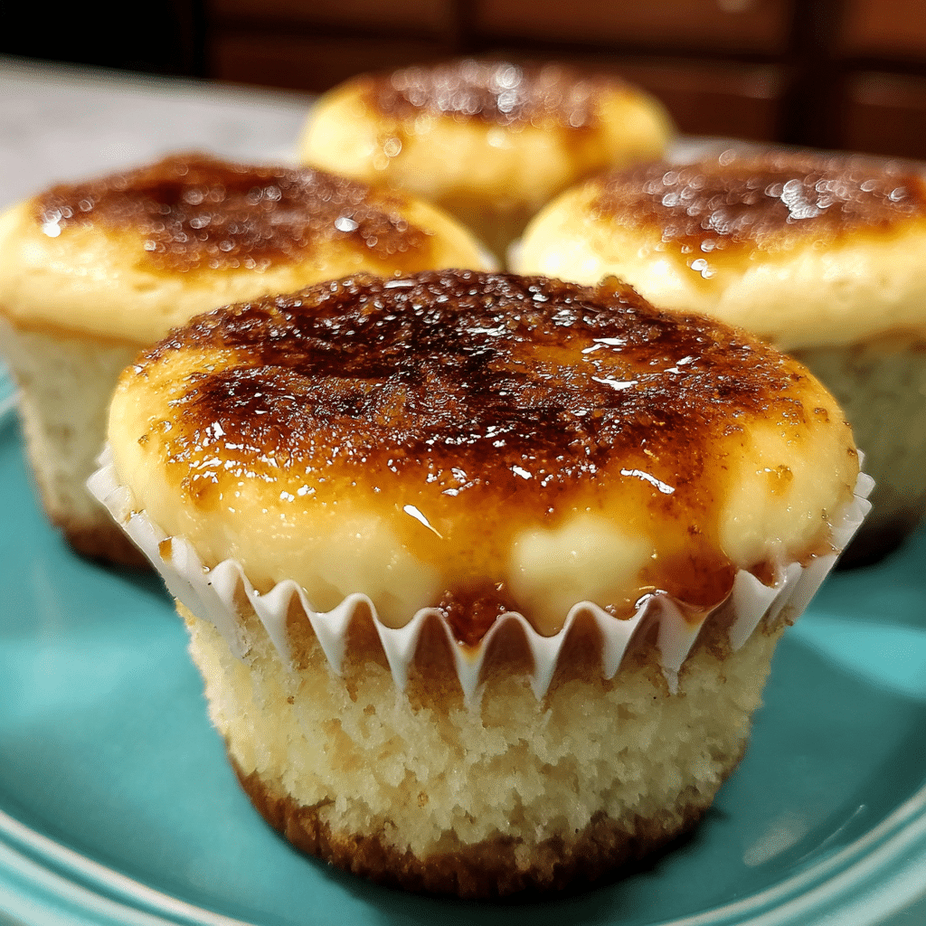 Vanilla Bean Crème Brûlée Cupcakes