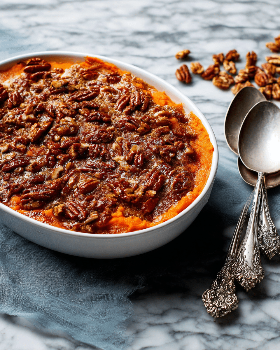 Southern Maple Sweet Potato Casserole: A Pecan Paradise!