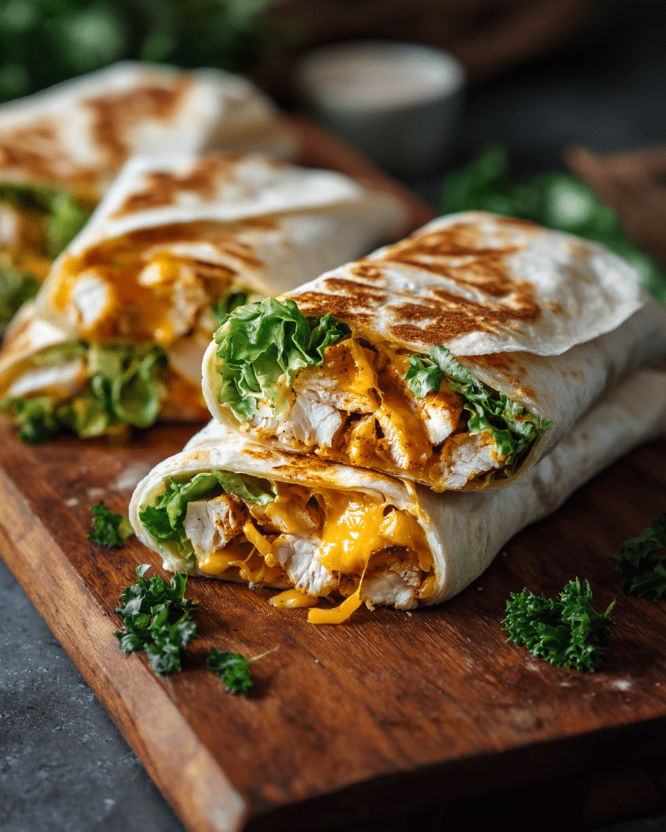 Cheesy Garlic Chicken Wraps: 5 Mouthwatering Secrets Revealed!