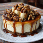 Banana Caramel Nut Cheesecake