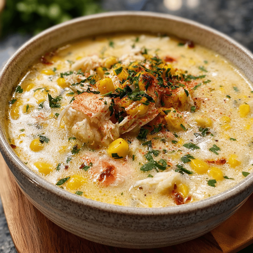 Bobby Flays Crab & Corn Chowder