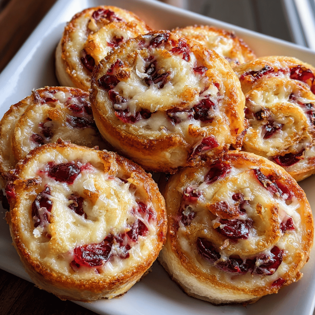 Cranberry Cream Cheese Pinwheels